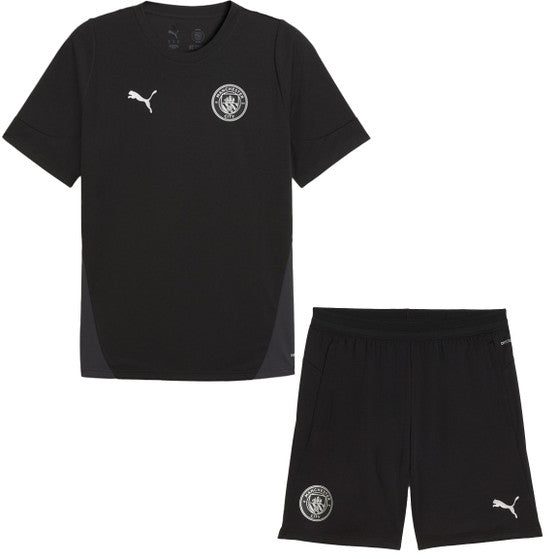 Kit Pre-Treino Manchester City F.C. Conjunto Adulto/Infantil (Versão Torcedor)