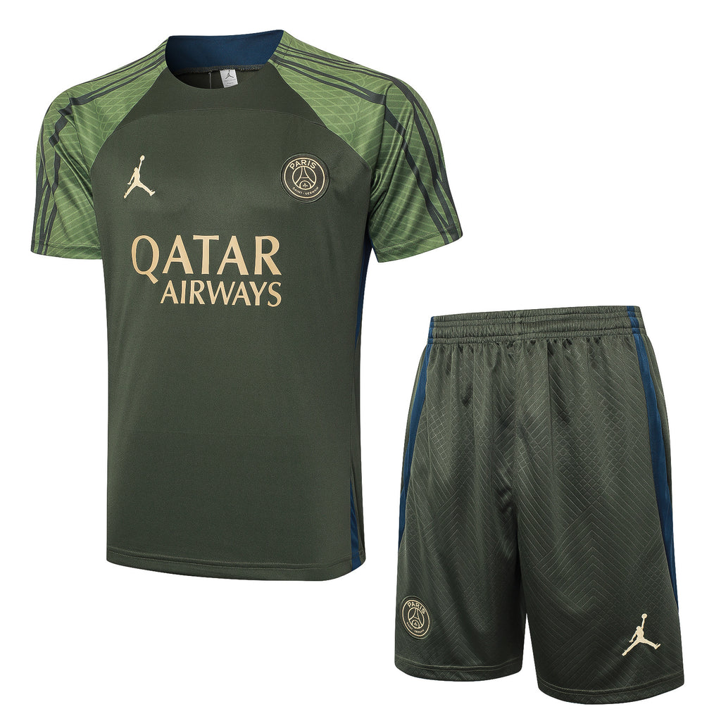 Kit Pre-Treino Paris Saint-Germain F.C. Conjunto Adulto/Infantil (Versão Torcedor)