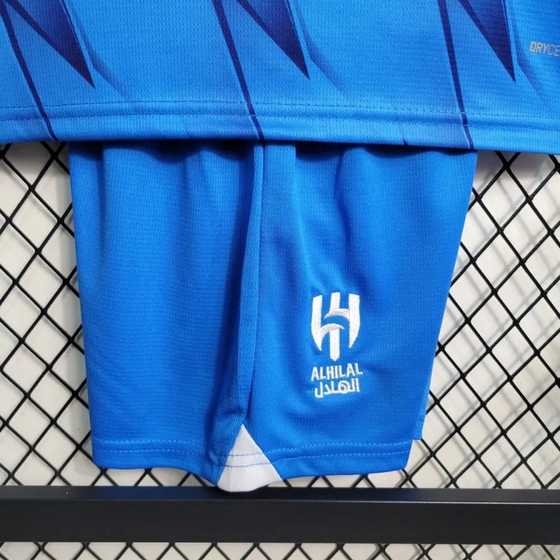 Kit Al Hilal Home 23/24 Conjunto Infantil (Versão Torcedor)