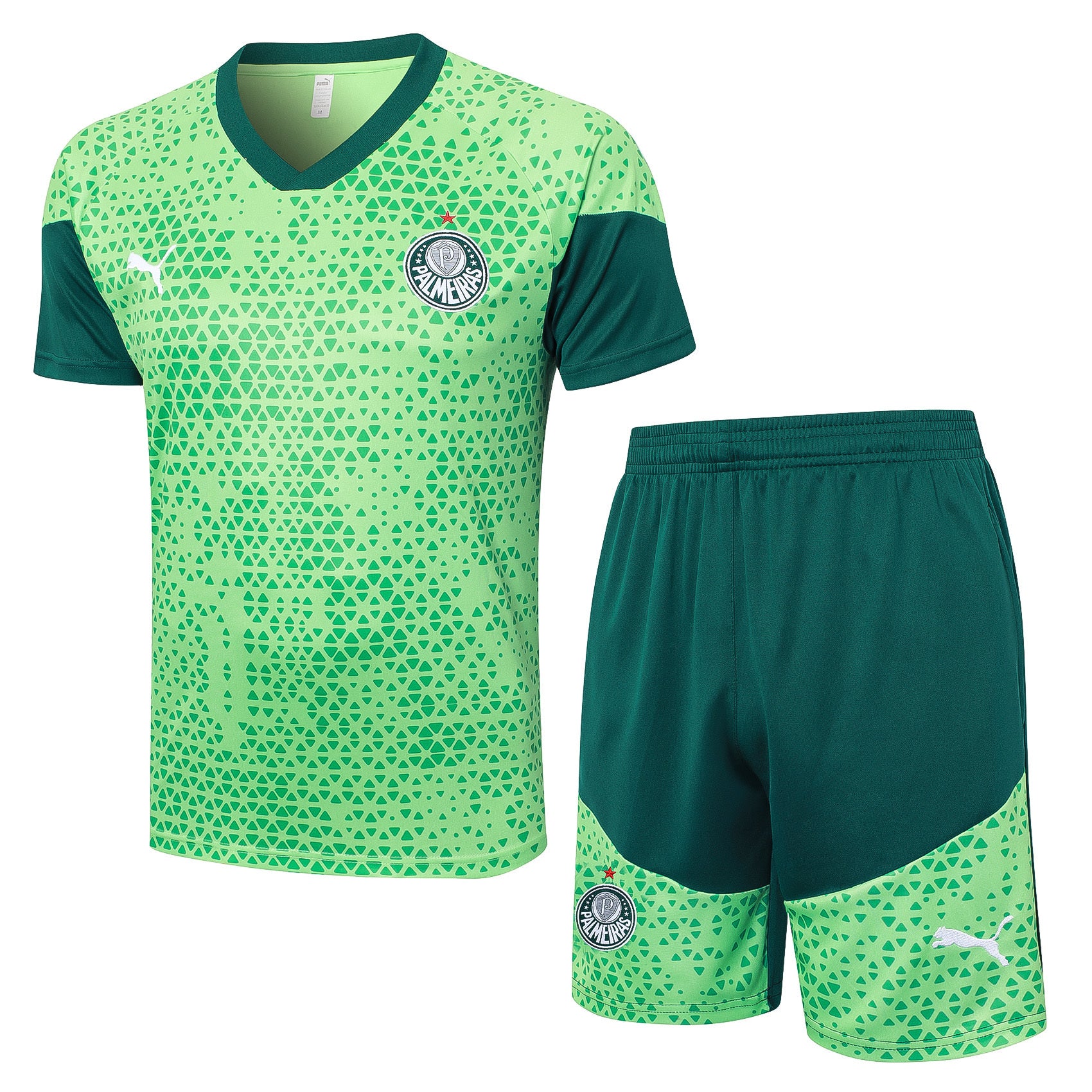 Kit Pre-Treino SE Palmeiras Conjunto Adulto/Infantil (Versão Torcedor)