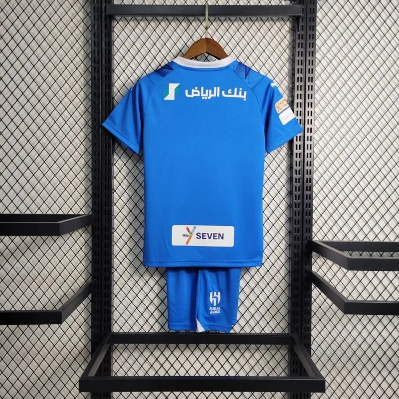 Kit Al Hilal Home 23/24 Conjunto Infantil (Versão Torcedor)