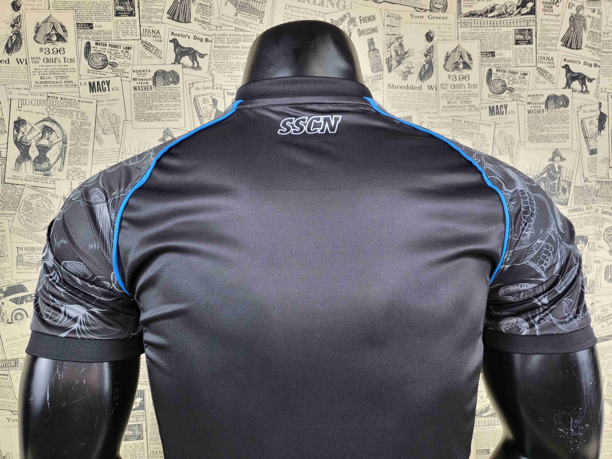 Camisa SSC Napoli "Black Skull" 23/24 (Versão Torcedor) | EDIÇÃO ESPECIAL