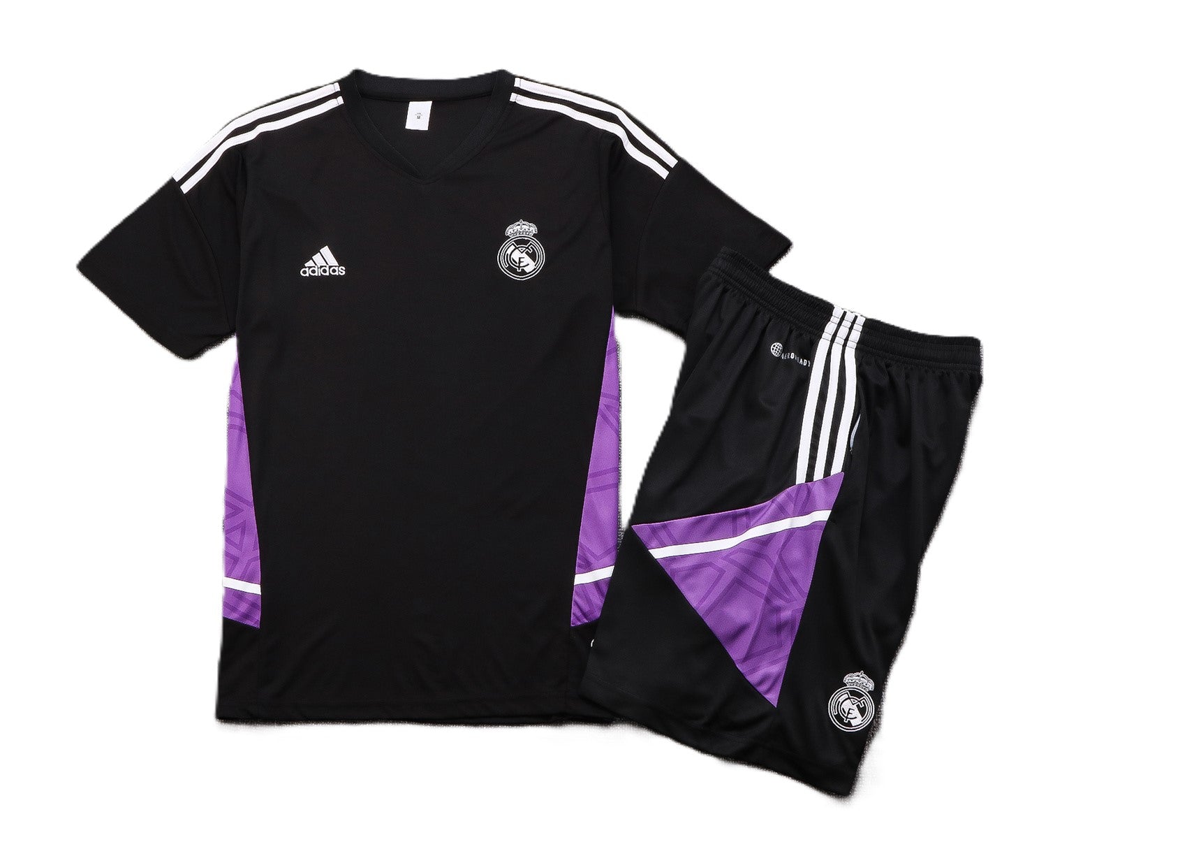 Kit Pre-Treino Real Madrid CF Conjunto Adulto/Infantil (Versão Torcedor)