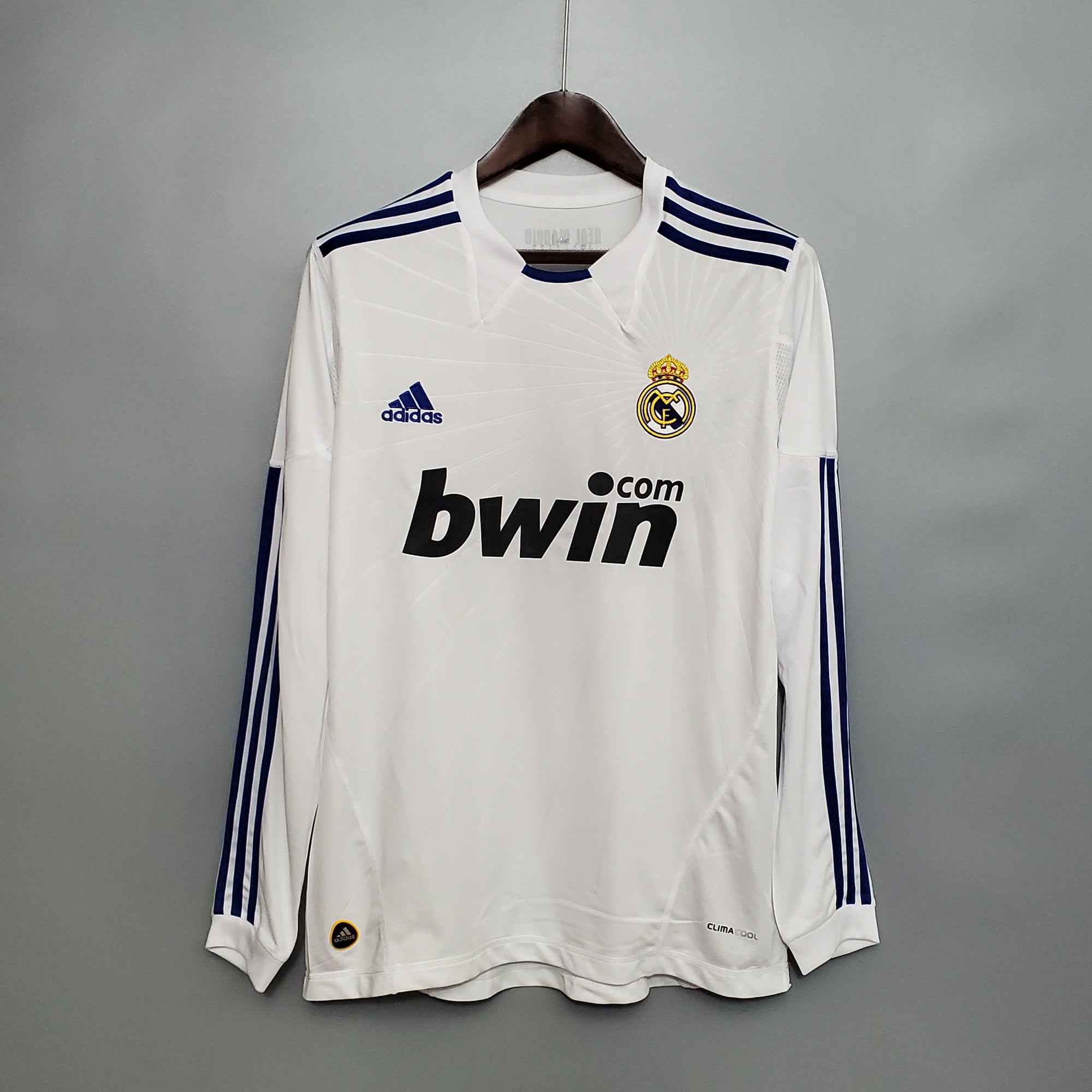 Camisa Real Madrid Home 10/11 (Versão Manga Longa Retrô)