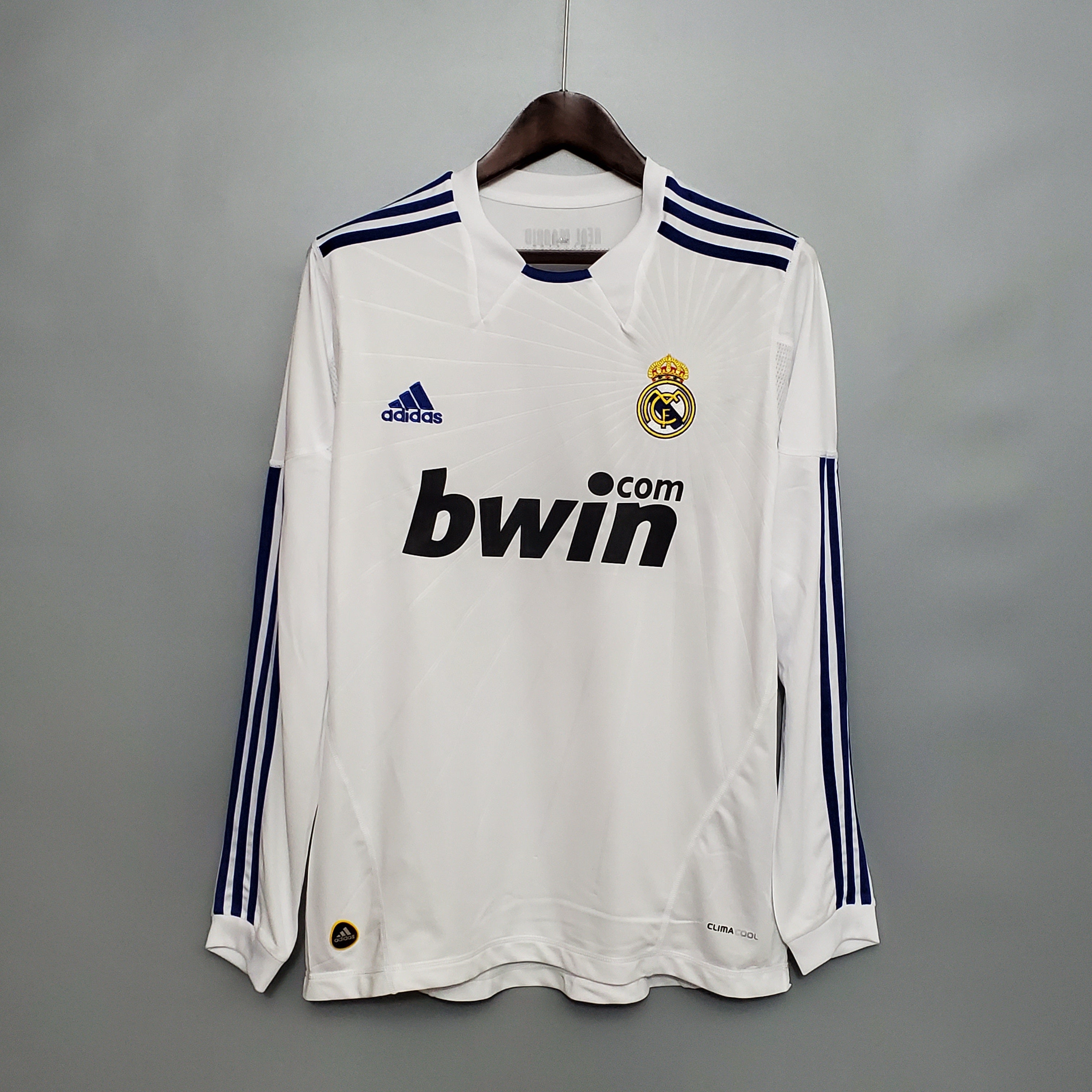 Camisa Real Madrid Home 10/11 (Versão Manga Longa Retrô)