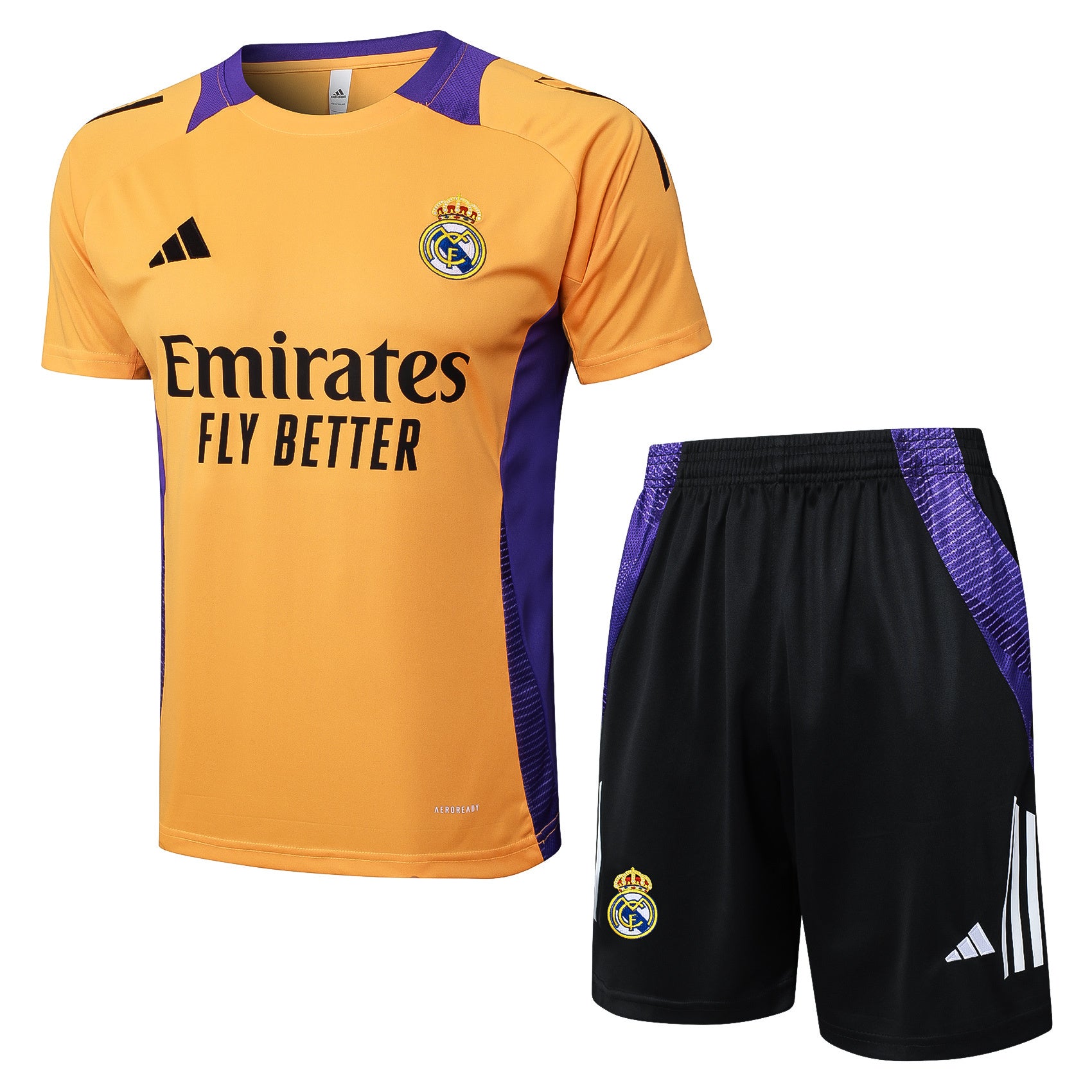 Kit Pre-Treino Real Madrid CF Conjunto Adulto/Infantil (Versão Torcedor)