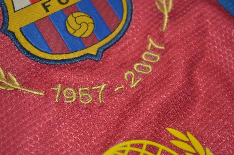 Camisa Barcelona Home 07/08 (Versão Manga Longa Retrô)