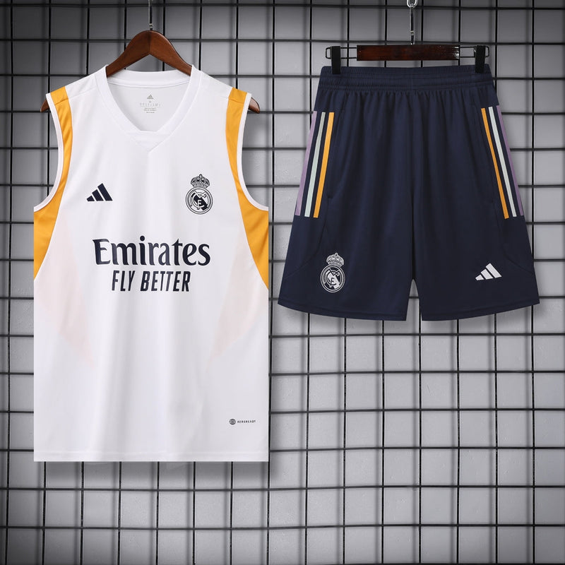 CONJUNTO SEM MANGAS REAL MADRID CONJUNTO TREINO II 23/24 homem