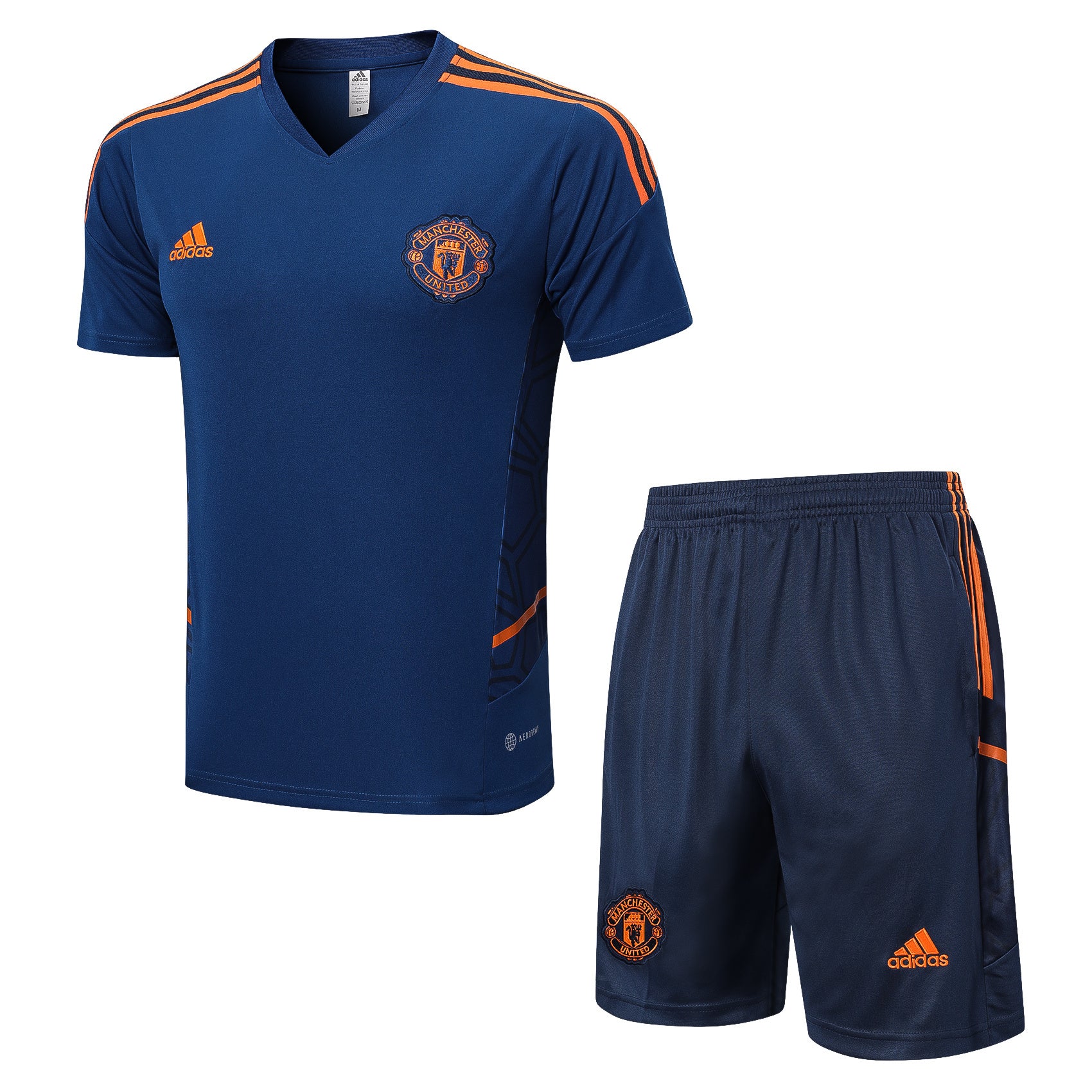 Kit Pre-Treino Manchester United F.C. Conjunto Adulto/Infantil (Versão Torcedor)
