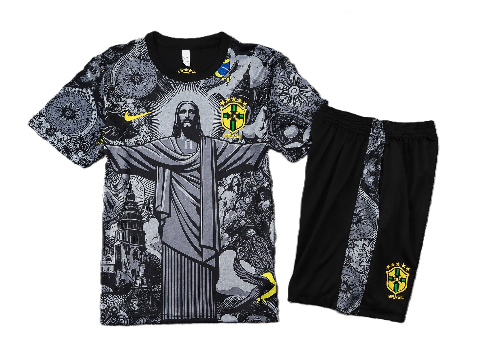 Kit Pre-Treino Seleção do Brasil Conjunto Adulto/Infantil (Versão Torcedor)