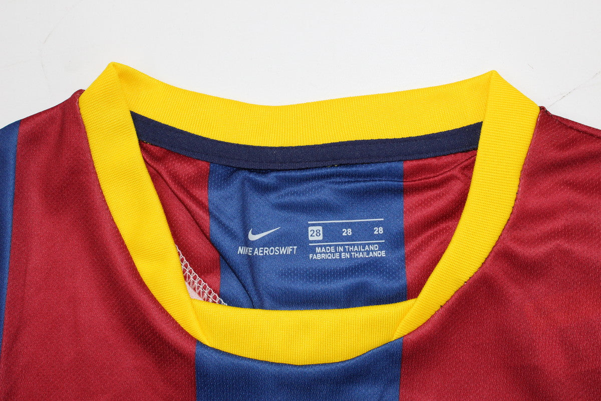 Kit Barcelona Home Conjunto Infantil 10/11 (Versão Manga Longa Retrô)
