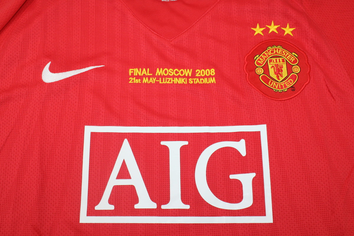 Camisa Manchester United Home 07/09 (Versão Retrô)