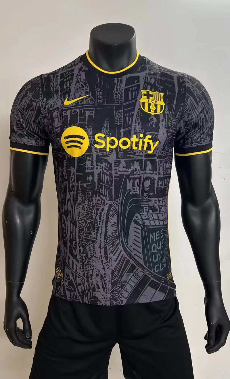 Camisa FC Barcelona "Black-Yellow" 24/25 (Versão Jogador) | EDIÇÃO ESPECIAL