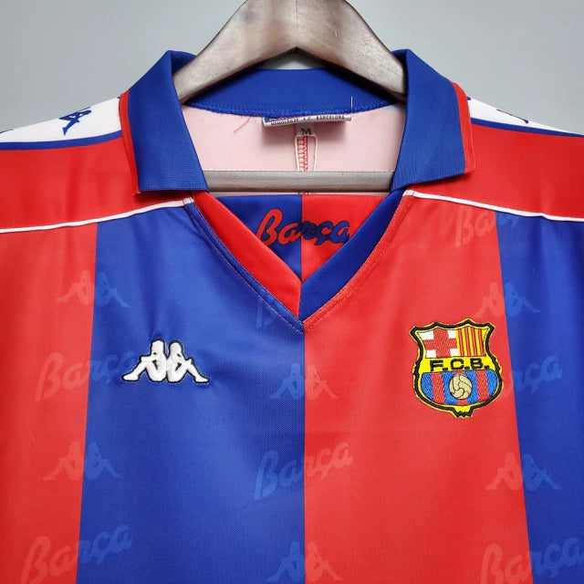 Barcelona Home 14/15 Retro Shirt - Blue and Red 