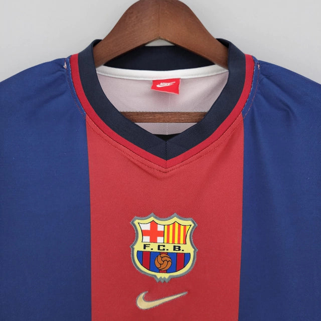Barcelona Home 14/15 Retro Shirt - Blue and Red 