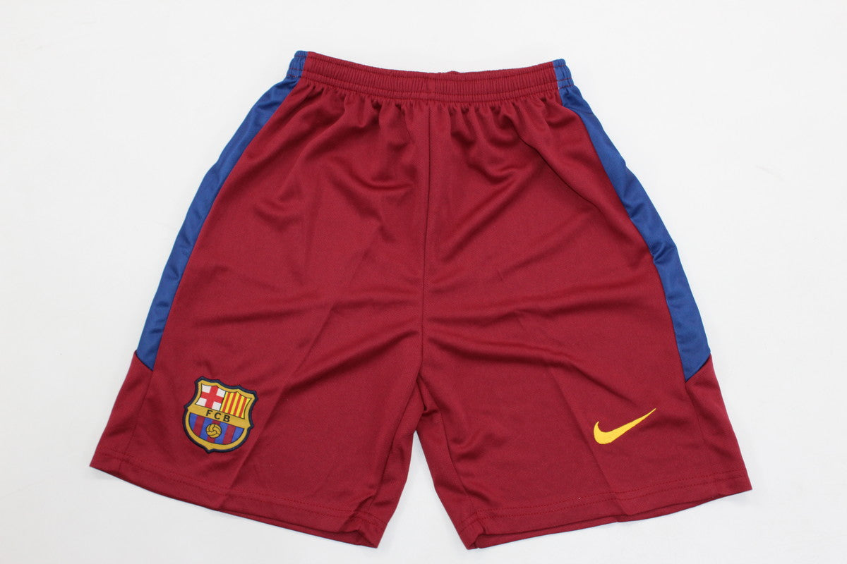 Kit Barcelona Home Conjunto Infantil 10/11 (Versão Manga Longa Retrô)