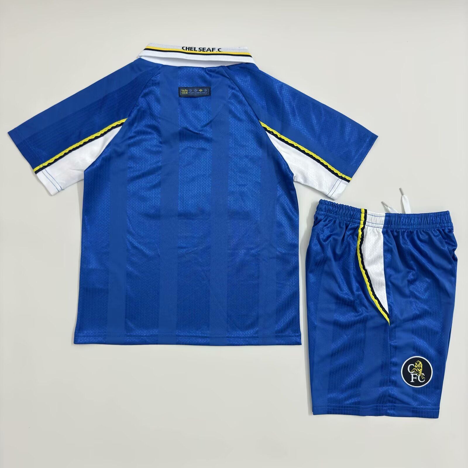 Kit Chelsea F.C. Home 1997/1999 Conjunto Infantil (Versão Torcedor Retro)