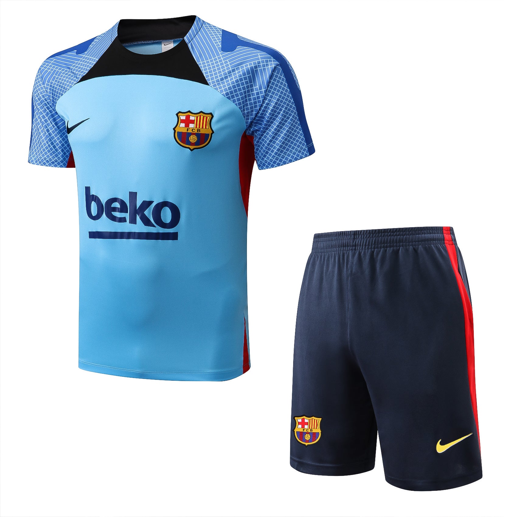Kit Pre-Treino FC Barcelona Conjunto Adulto/Infantil (Versão Torcedor)