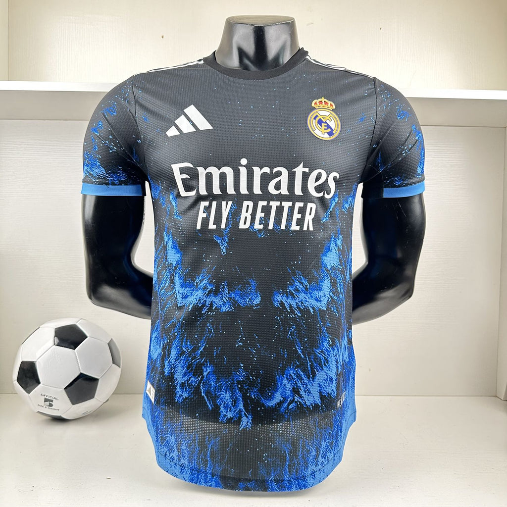 Camisa Real Madrid "Blue Fire" 24/25 (Versão Jogador) | EDIÇÃO ESPECIAL