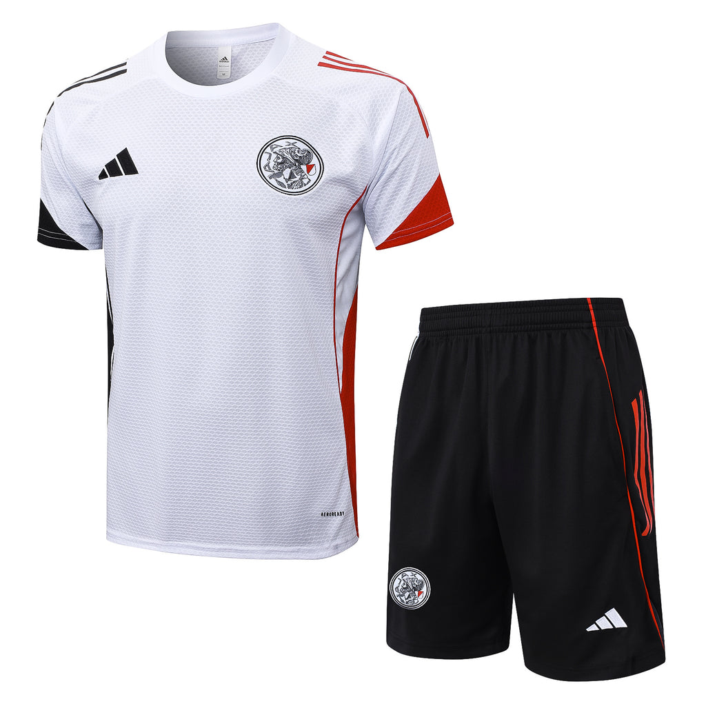 Kit Pre-Treino Ajax FC Conjunto Adulto/Infantil (Versão Torcedor)