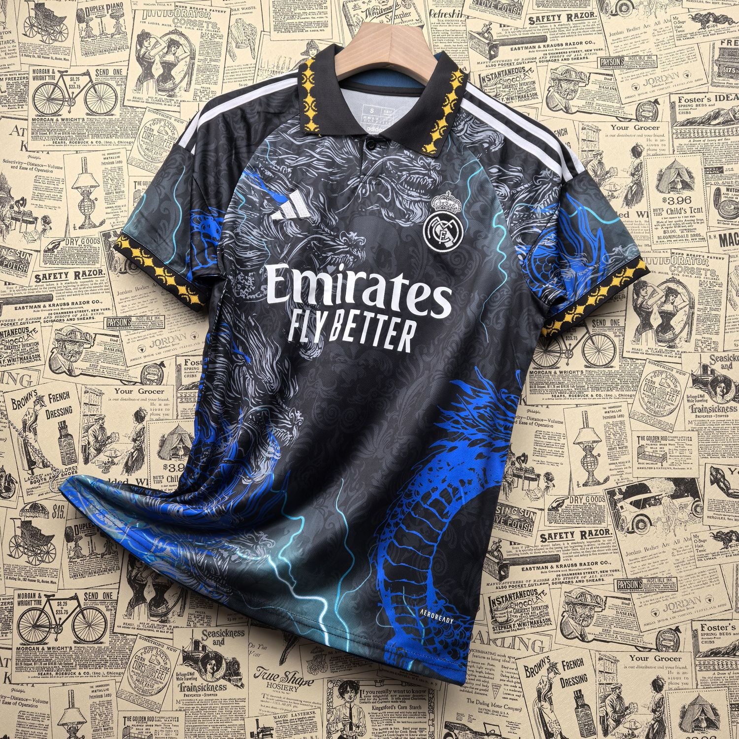Camisa Real Madrid "Blue Dragon" 24/25 (Versão Torcedor) | EDIÇÃO ESPECIAL