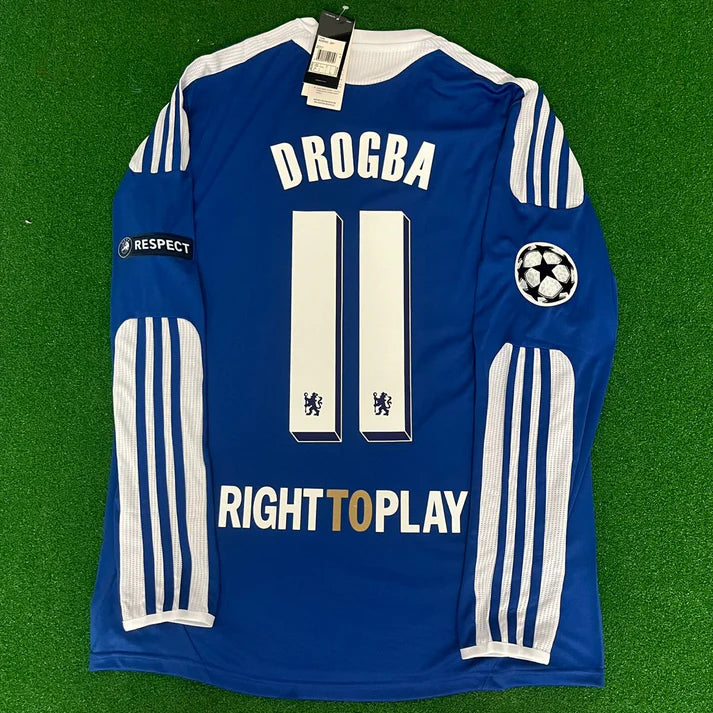 Camisa Chelsea F.C. Home 11/12 (Versão Torcedor Manga Longa Retro)