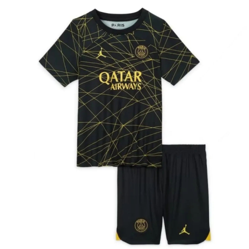 Camisa Paris Saint-Geirman Fourth 22/23 Conjunto Infantil (Versão Retrô)