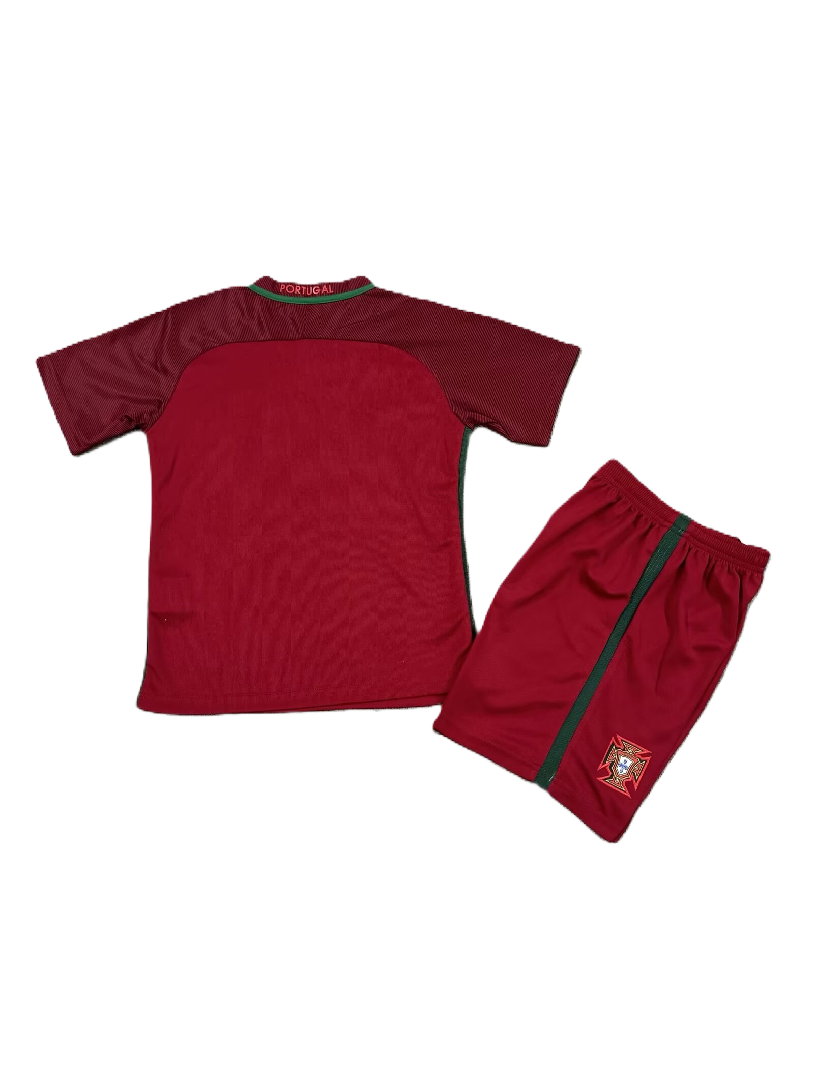 Portuguese National Team Home Kit 2016 Children's Set (Retro Short Version) 