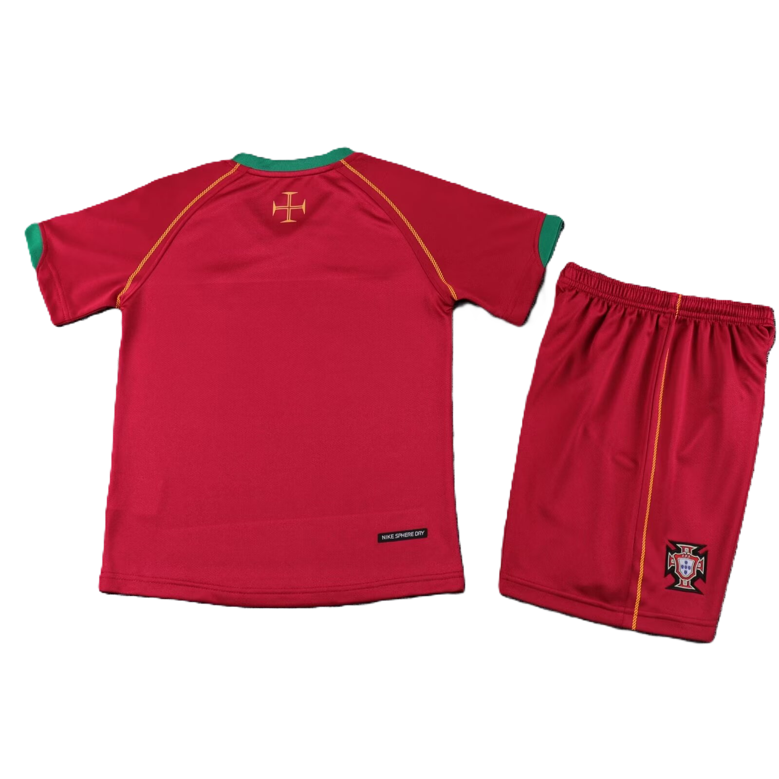 Kit Seleção Portuguesa Home 2006 Conjunto Infantil (Versão Curta Retrô)