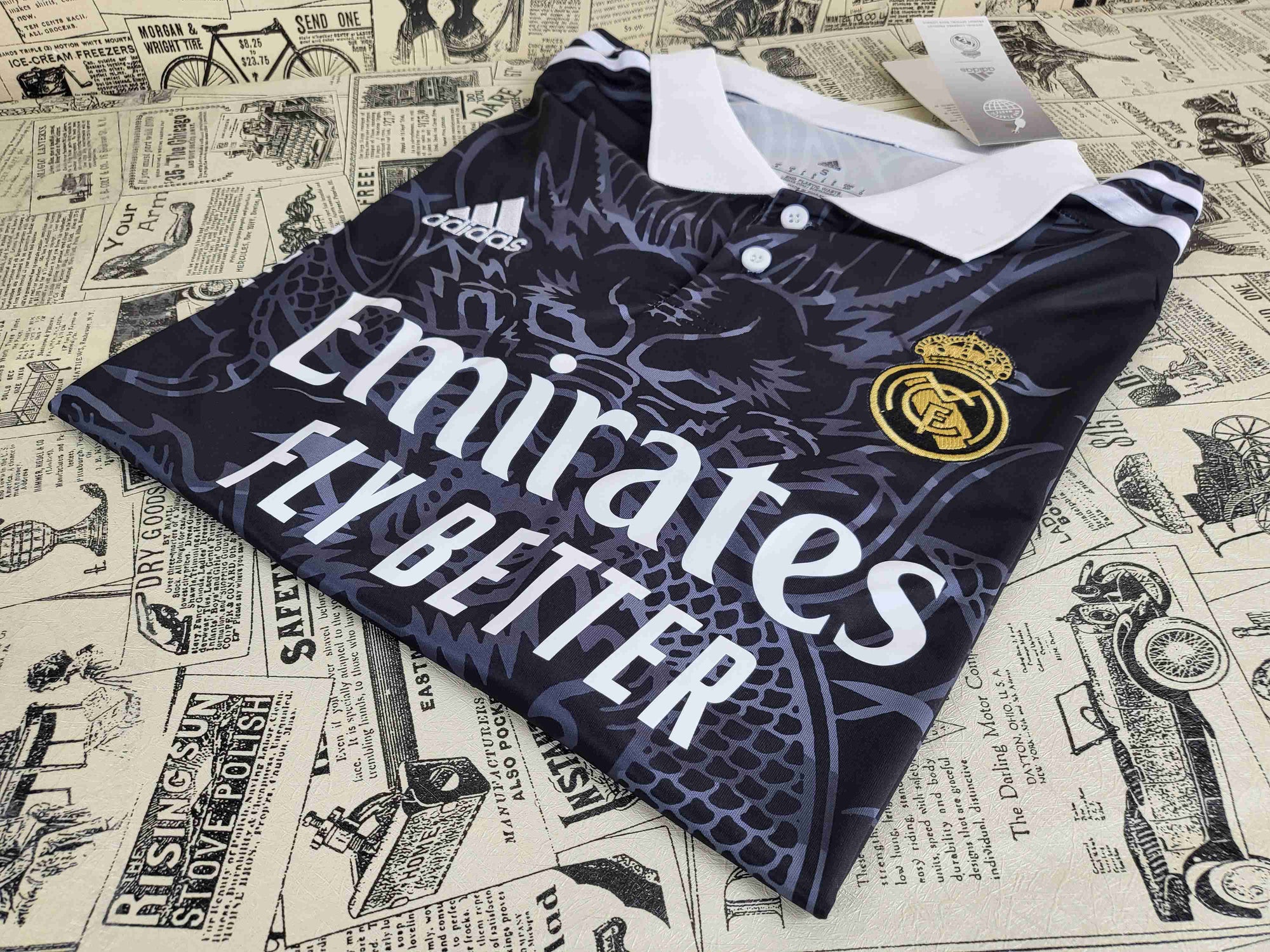Camisa Real Madrid "Black Dragon Edition" 23/24 (Versão Torcedor) | EDIÇÃO ESPECIAL
