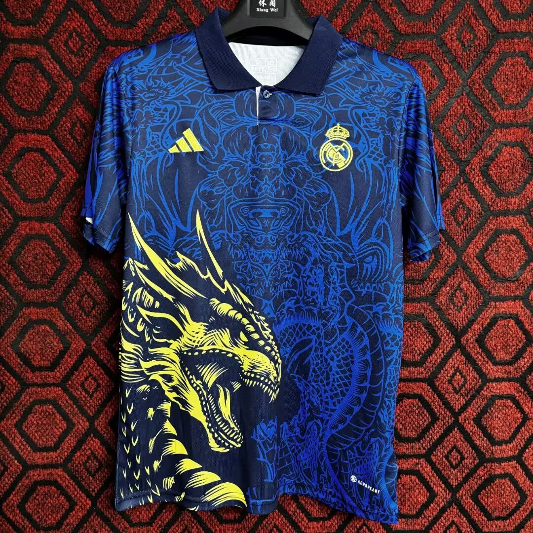 Camisa Real Madrid CF "Blue/Yellow Dragon" (Versão Torcedor) | EDIÇÃO ESPECIAL