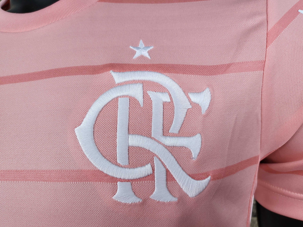 Camisa Flamengo "Outubro Rosa + Patrocínios" 21/22 (Versão Torcedor) | EDIÇÃO ESPECIAL