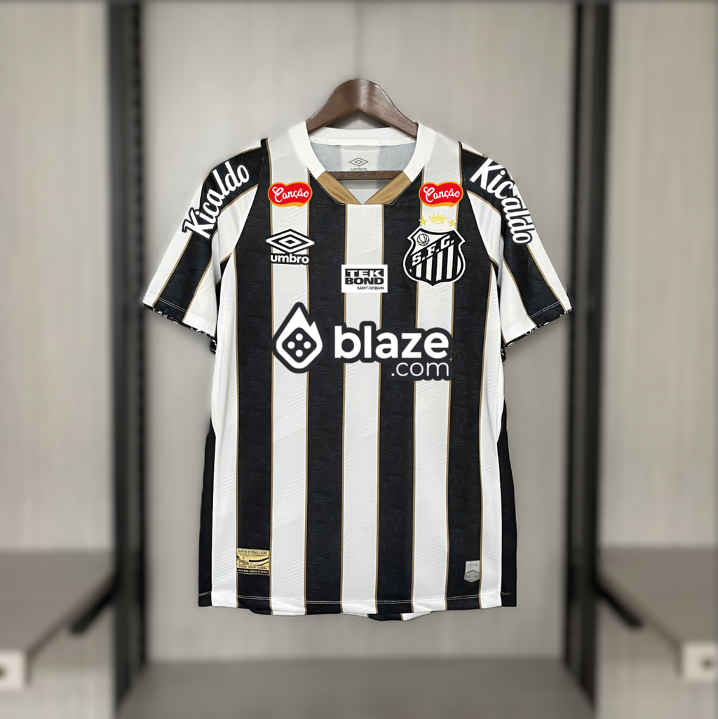 Camisa Santos Away 2025 (Versão Torcedor) - Todos Patrocínios