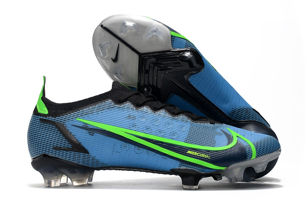 Chuteira de Campo Nike AIR Zoom Mercurial Vapor 14 Elite Blue/Green Logo | Football Boots