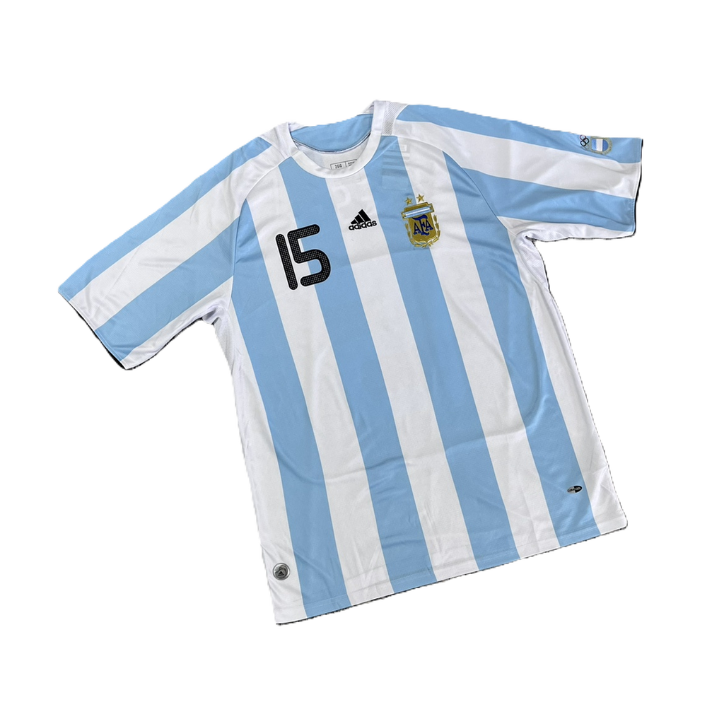 Camisa Seleção Argentina Home 2008 (Versão Retrô)