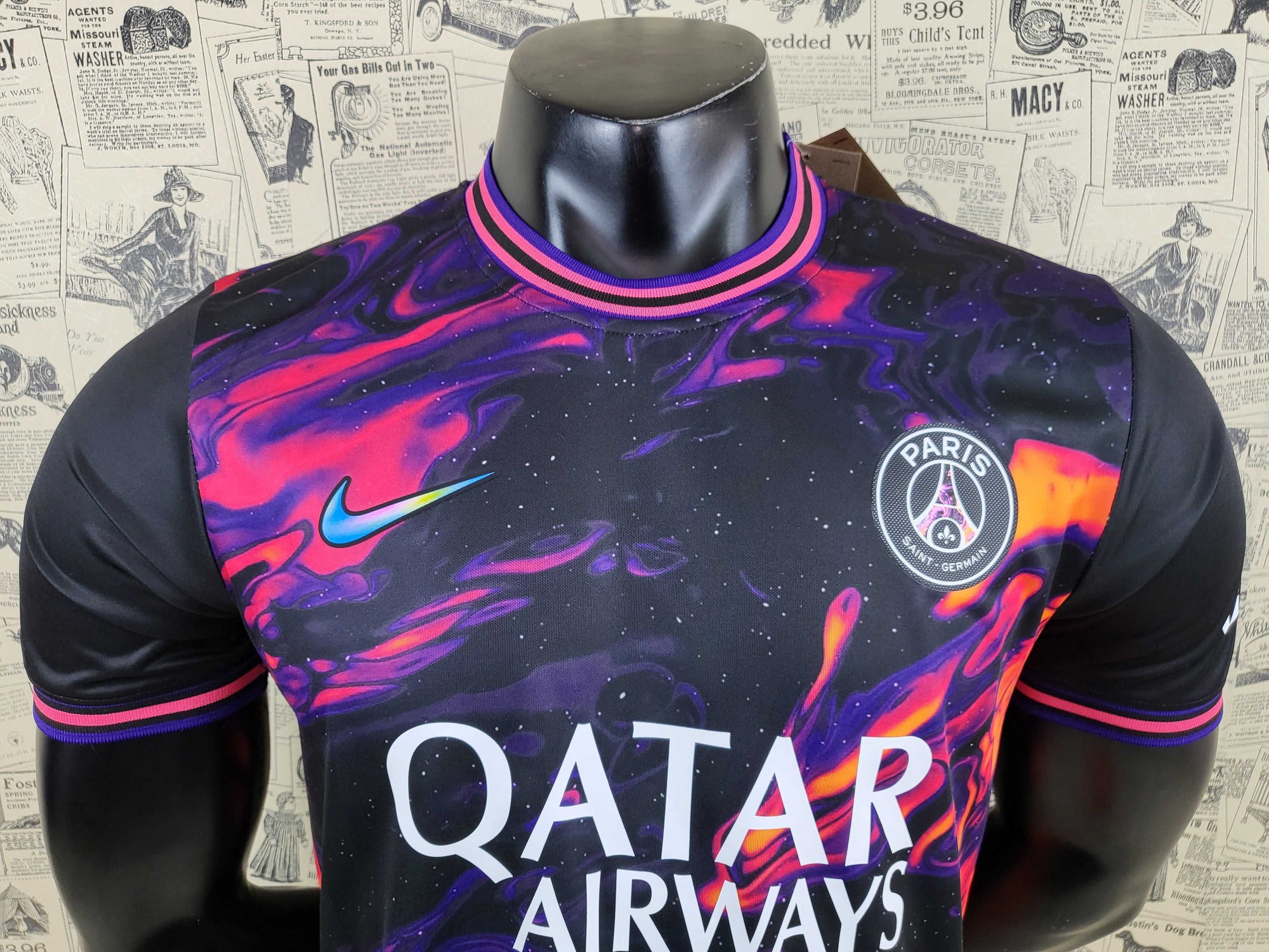 Camisa Paris Saint-Germain "Purple Flame" 23/24 (Versão Jogador) | EDIÇÃO ESPECIAL