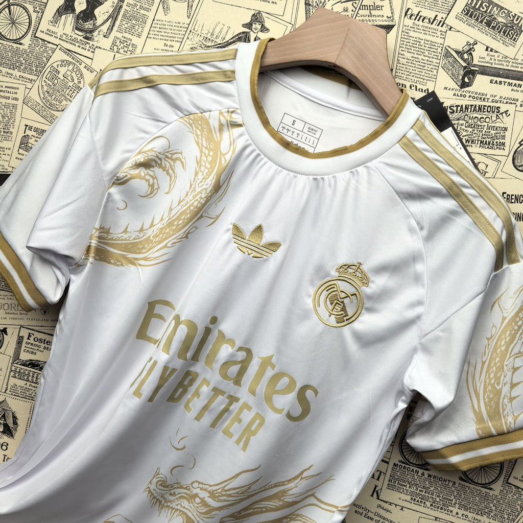 Camisa Real Madrid "White Dragon" 24/25 (Versão Torcedor) | EDIÇÃO ESPECIAL