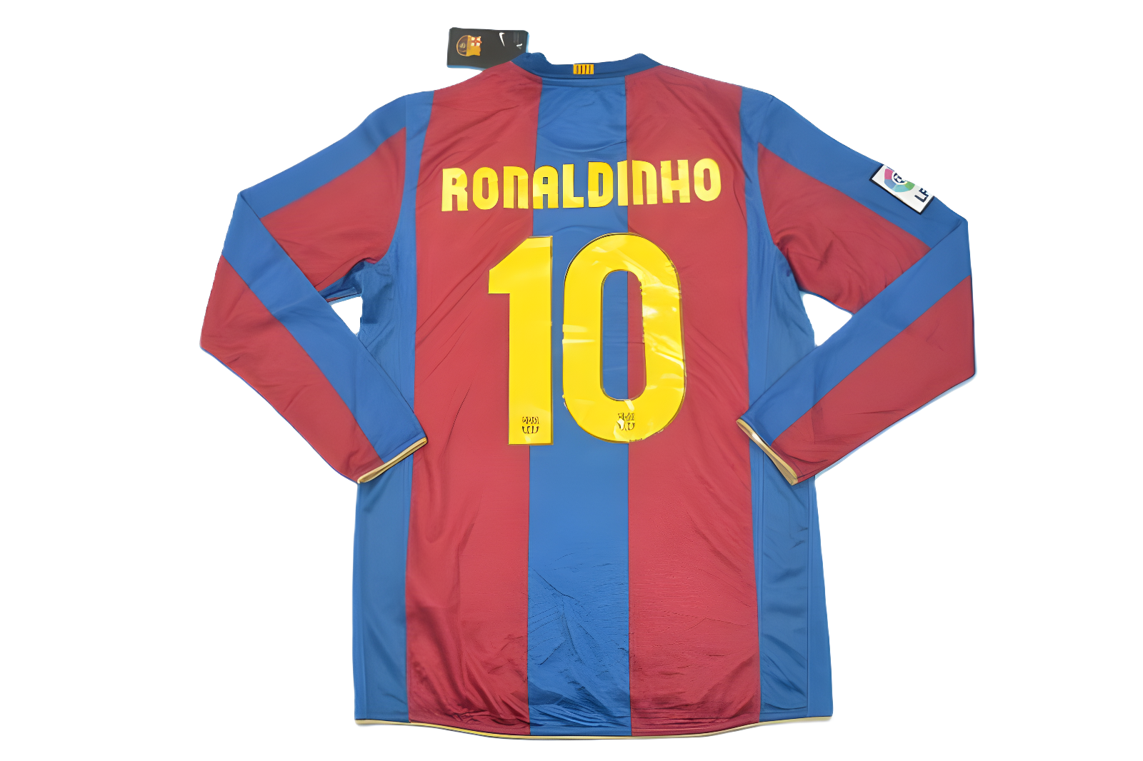 Camisa Barcelona Home 07/08 (Versão Manga Longa Retrô)