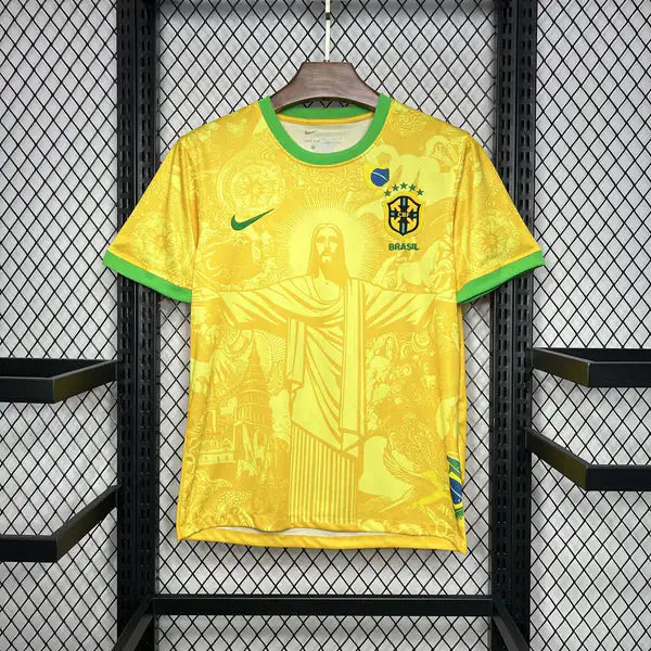Camisa Seleção Brasileira "Cristo Conceitual Amarela" (Versão Torcedor) | EDIÇÃO ESPECIAL
