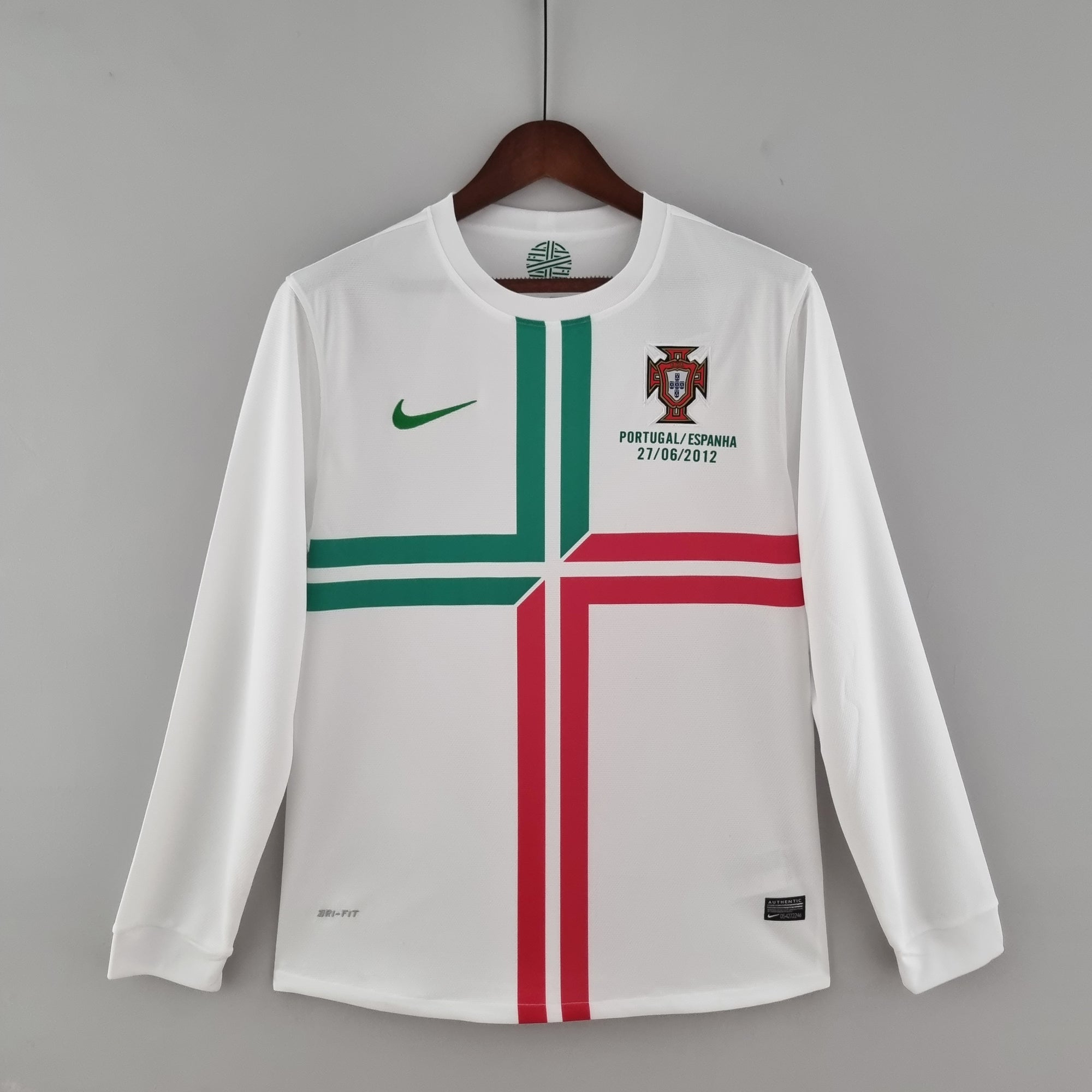 Camisa Seleção Portuguesa Away 2012 (Versão Manga Longa Torcedor Retrô)