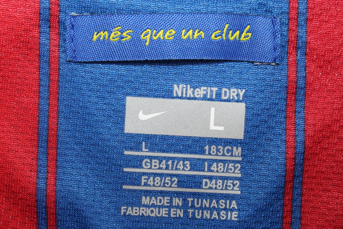 Camisa Barcelona Home 09/10 (Versão Manga Longa Retrô)