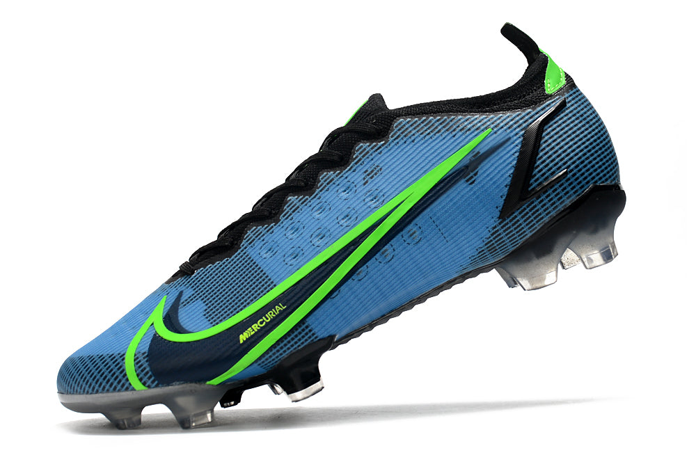 Chuteira de Campo Nike AIR Zoom Mercurial Vapor 14 Elite Blue/Green Logo | Football Boots