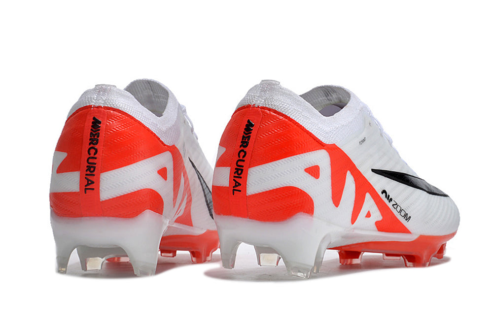 Chuteira de Campo Nike Air Zoom Mercurial Vapor 15 Elite FG Branco/Laranja | Football Boots