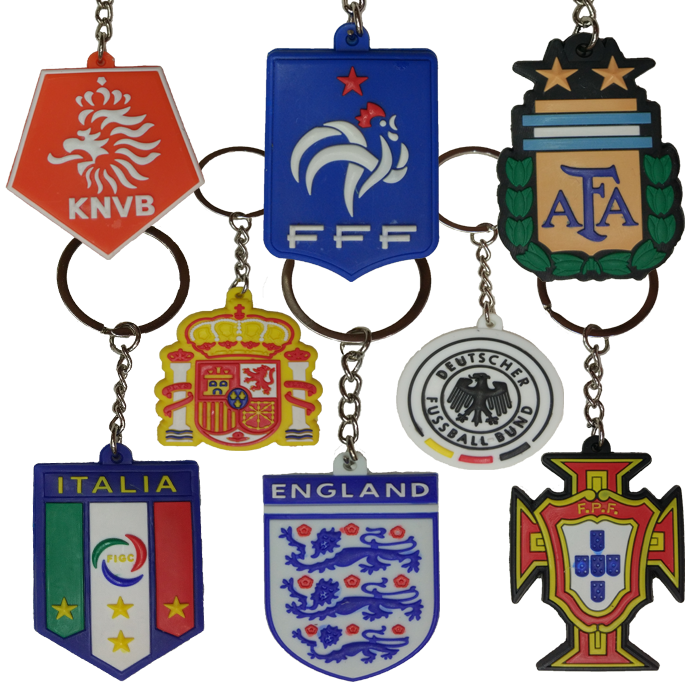 Chaveiro de PVC Clube/Seleção | Acessórios Esportivos (Entregas Acima de 20€)