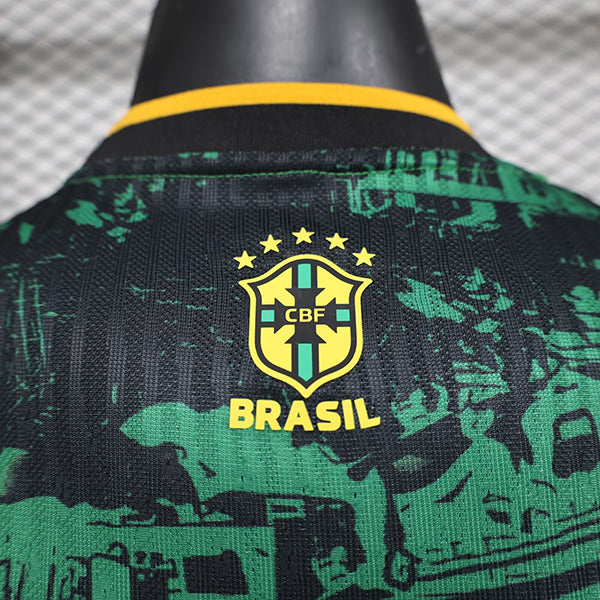 Camisa Seleção do Brasil "Green Concept Art" (Versão Jogador) | EDIÇÃO ESPECIAL