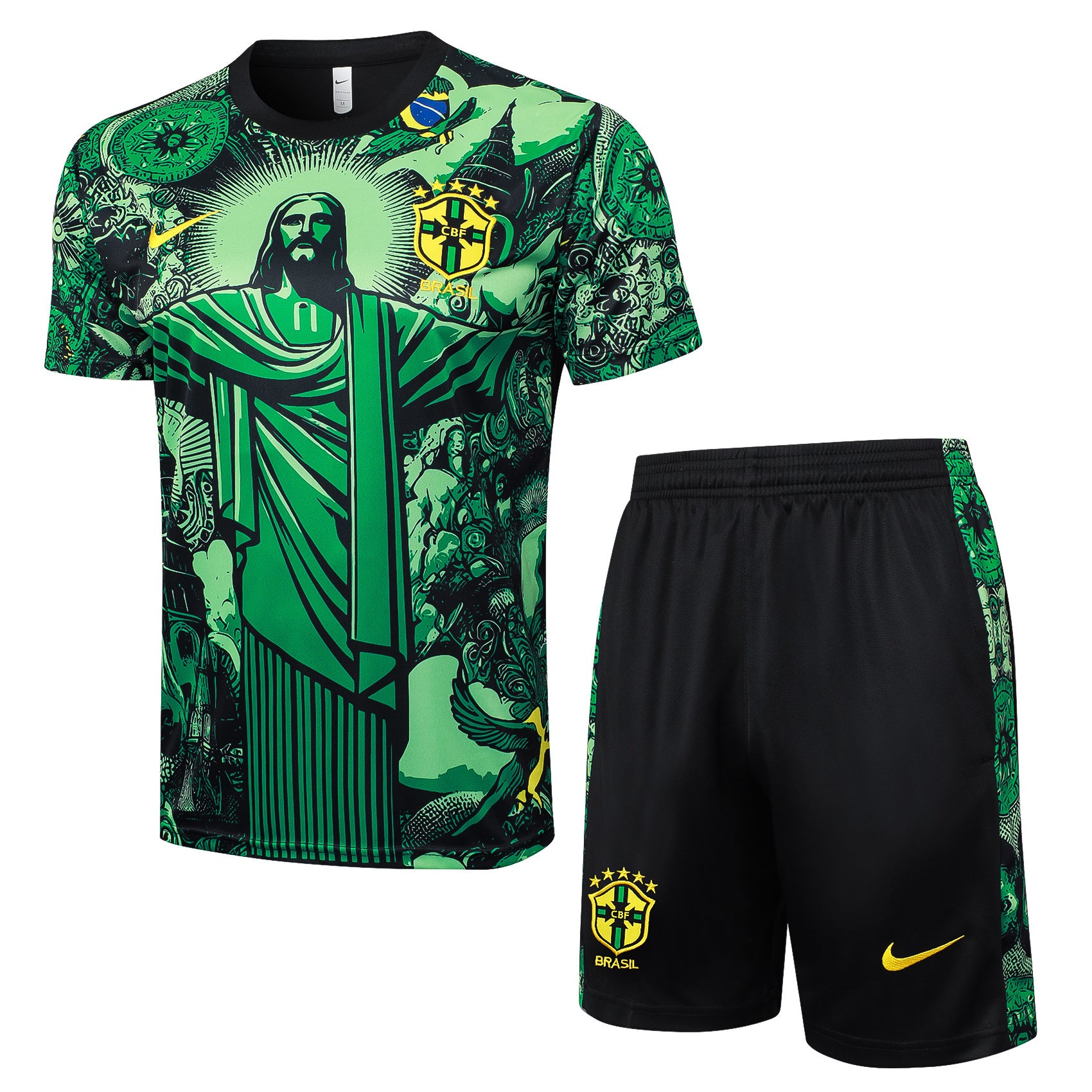 Kit Pre-Treino Seleção do Brasil Conjunto Adulto/Infantil (Versão Torcedor)