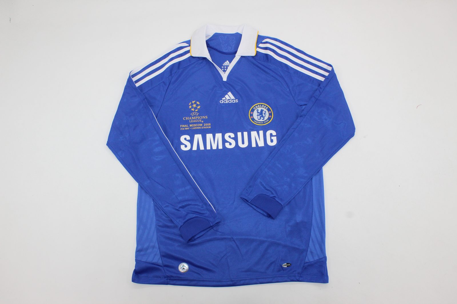 Camisa Chelsea F.C. Home 08/09 (Versão Manga Longa Torcedor Retro)