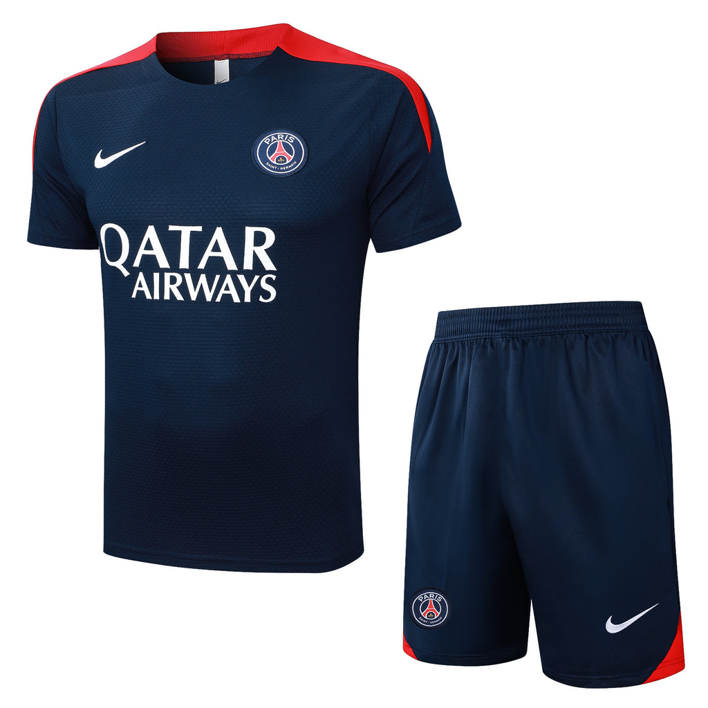 Kit Pre-Treino Paris Saint-Germain F.C. Conjunto Adulto/Infantil (Versão Torcedor)