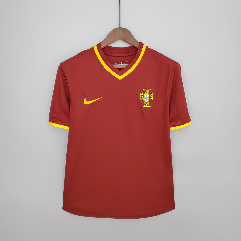 Portuguese National Team Home Shirt 2000 (Retro Fan Version) 