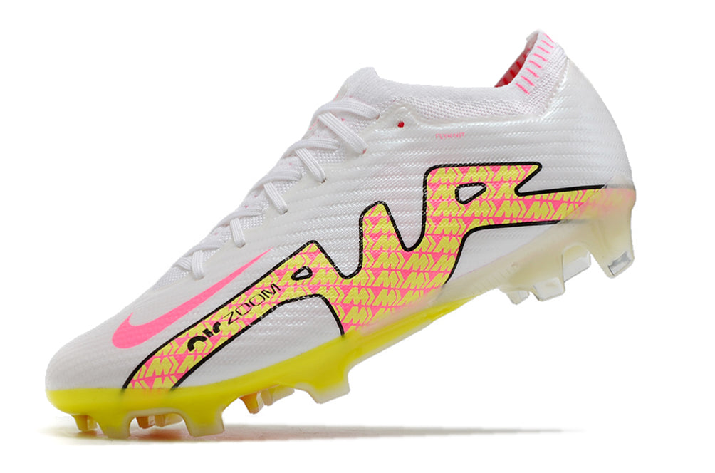 Chuteira de Campo Nike AIR Zoom Mercurial Vapor 15 Elite White/Pink/Yellow | Football Boots
